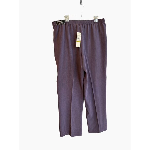 ✅3/$20 Deal-ALFRED DUNNER Classic Fit Pants - Plum Color - New!  Women's 14- - Picture 3 of 9